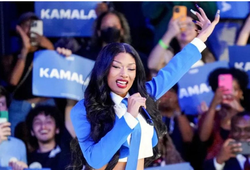 Megan Thee Stallion veroorzaakt opschudding met twerking op Kamala Harris rally