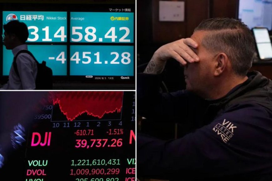 Wall Street bloedbad: Dow en Nasdaq kelderen door recessieangst**