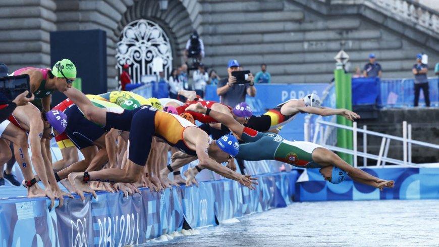 Zinderende finale bij veelbesproken triatlon-estafette