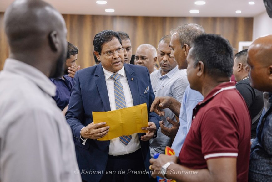 President Santokhi ondersteunt boeren met nieuwe maatregelen