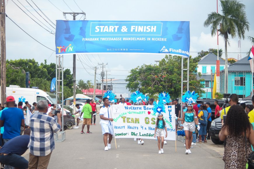 De TWIN Finabank Tweedaagse Wandelmars in Nickerie terug na 4 jaar