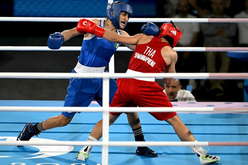 Veelbesproken Khelif bereikt onder luid gejuich olympische boksfinale