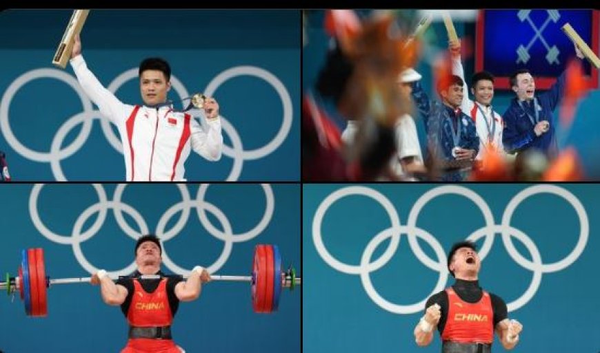 Chinese gewichtheffer Li behoudt Olympisch goud in Parijs 2024**