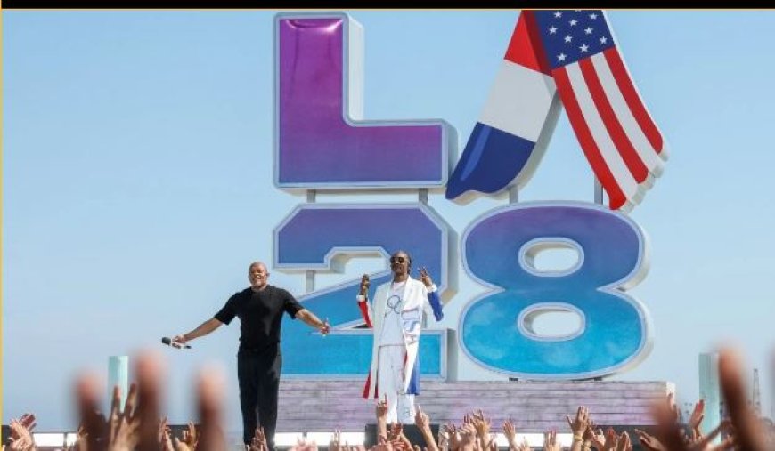 Dr. Dre & Snoop Dogg voorproefje van Olympische Spelen in L.A. met optreden aan strand