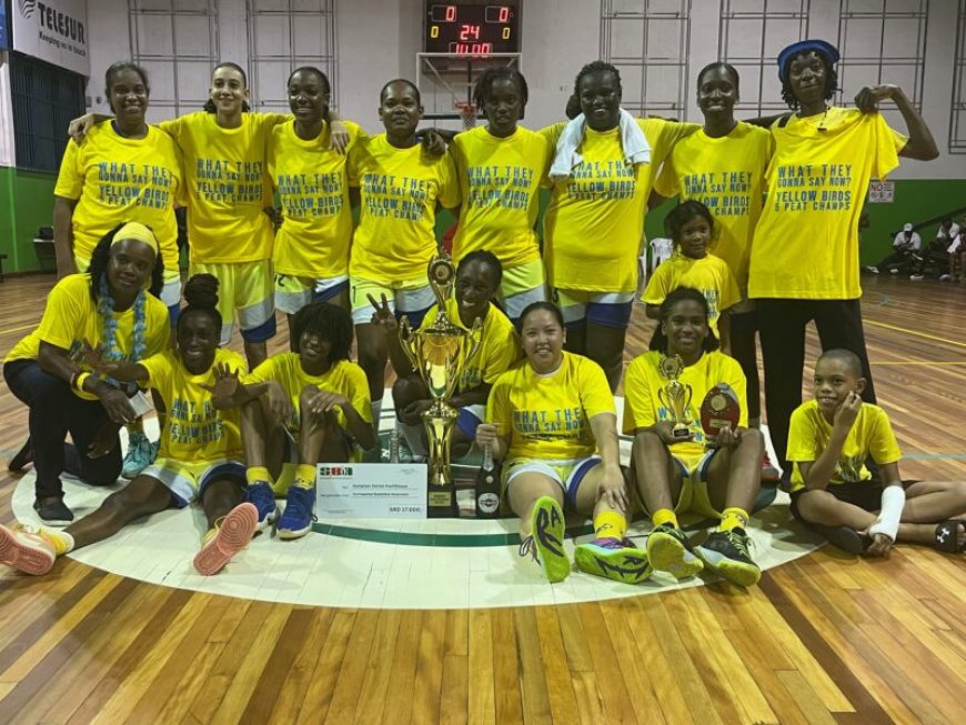 Yellow Birds vrouwen dragen kampioenschap op aan overleden Trena