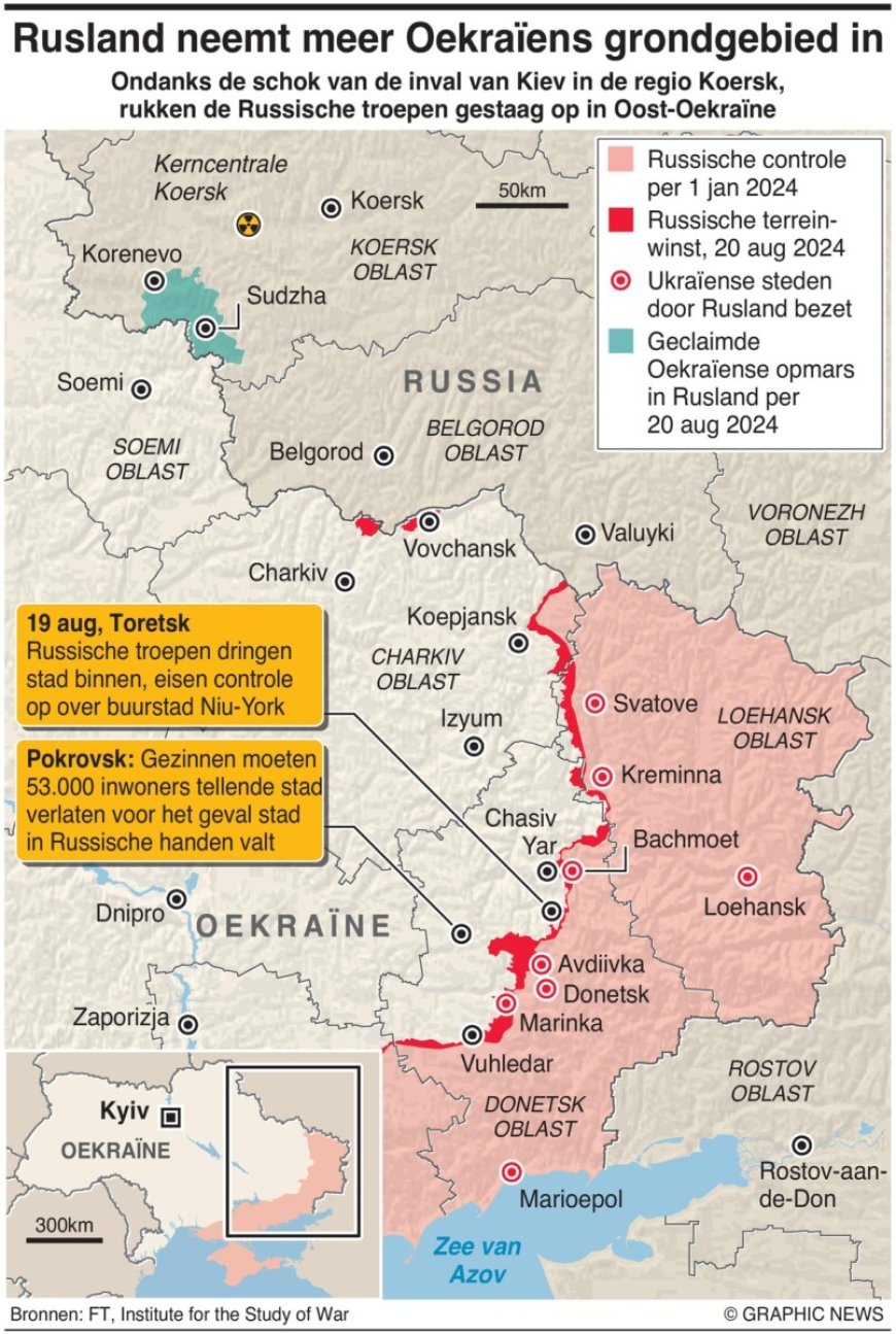 Russische troepen trekken dieper Oost-Oekraïne in