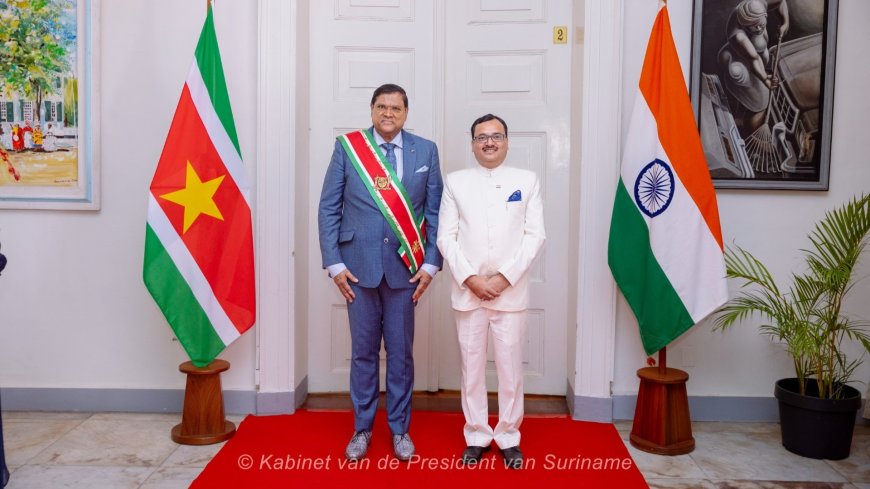 Ambassadeur India start diplomatieke missie in Suriname