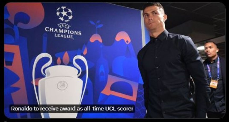 Cristiano Ronaldo gehuldigd als topscorer aller tijden in de Champions League