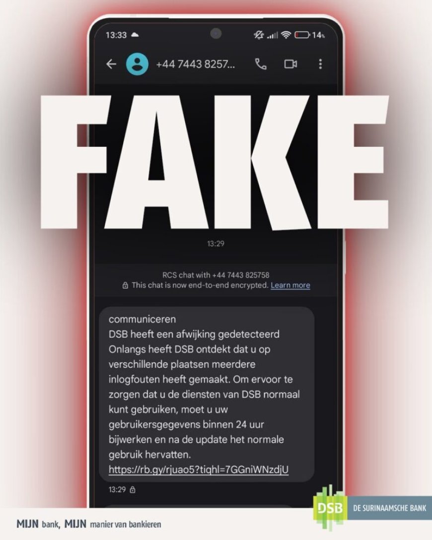 DSB waarschuwt cliënten voor phishing