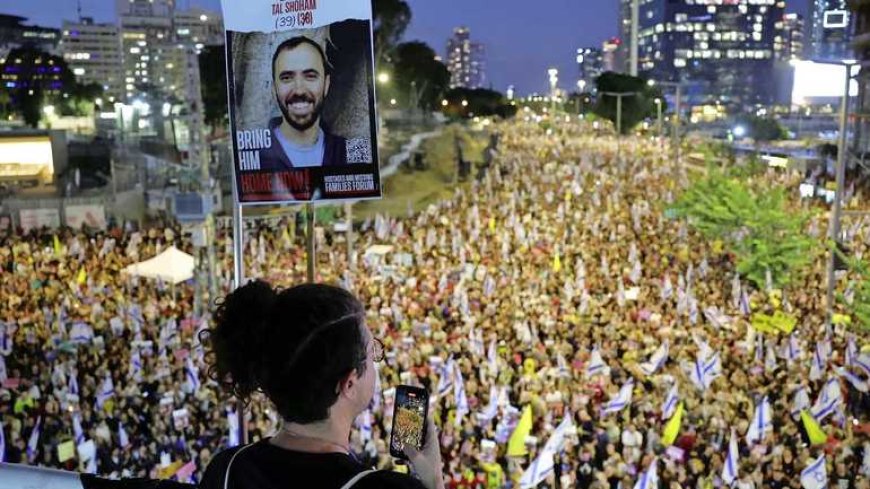 Grote protesten in Israël, vakbonden staken maandag om gijzelaars vrij te krijgen