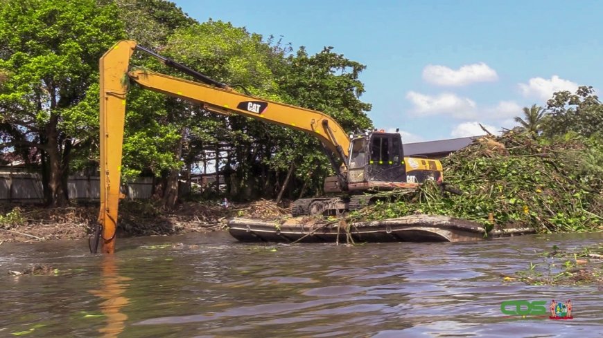 Projectmanager Blenman: “Drijvende vegetatie op het Saramaccakanaal komt van zijkanalen”