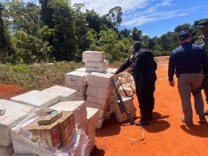 Grootste drugsvangst in jaren: politie Guyana onderschept 4,4 ton cocaïne