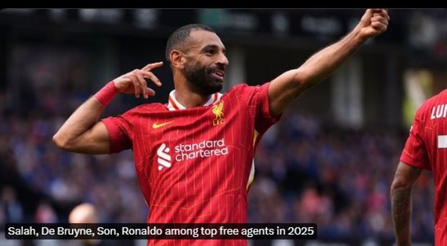 Salah, De Bruyne, Son, Ronaldo behoren tot de beste free agents in 2025