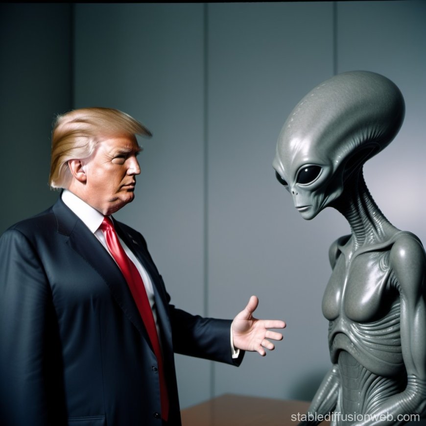 Trump belooft alien video’s vrij te geven als hij opnieuw tot president wordt gekozen