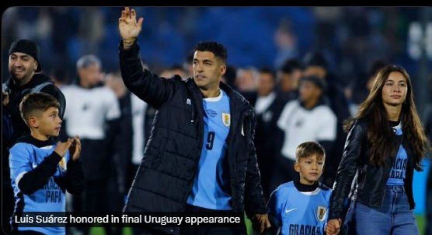 Luis Suárez beëindigt carrière bij Uruguay met emotioneel afscheid