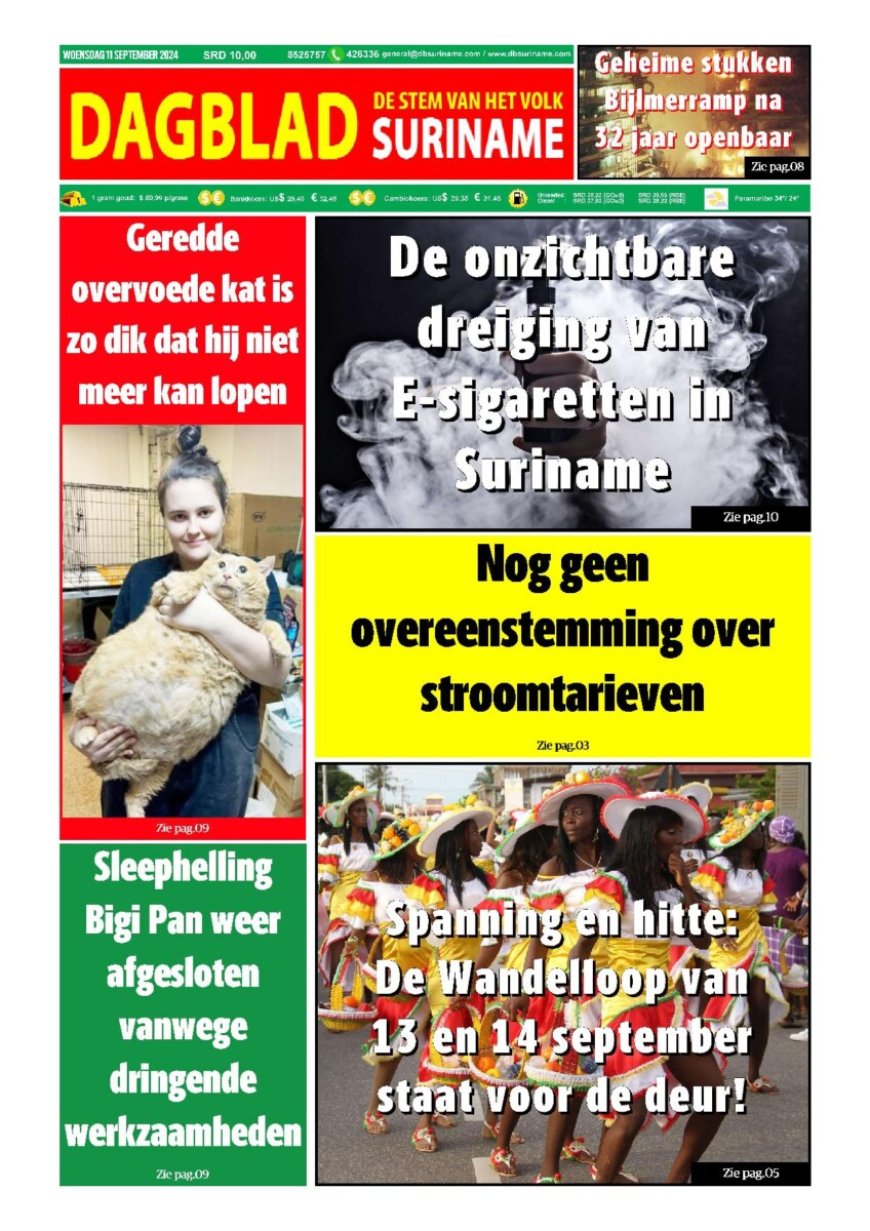 Dagblad Suriname woensdag 11 september 2024