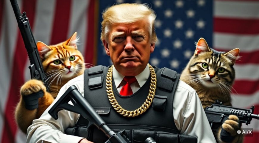 Trump op social media als redder van Amerika’s katten