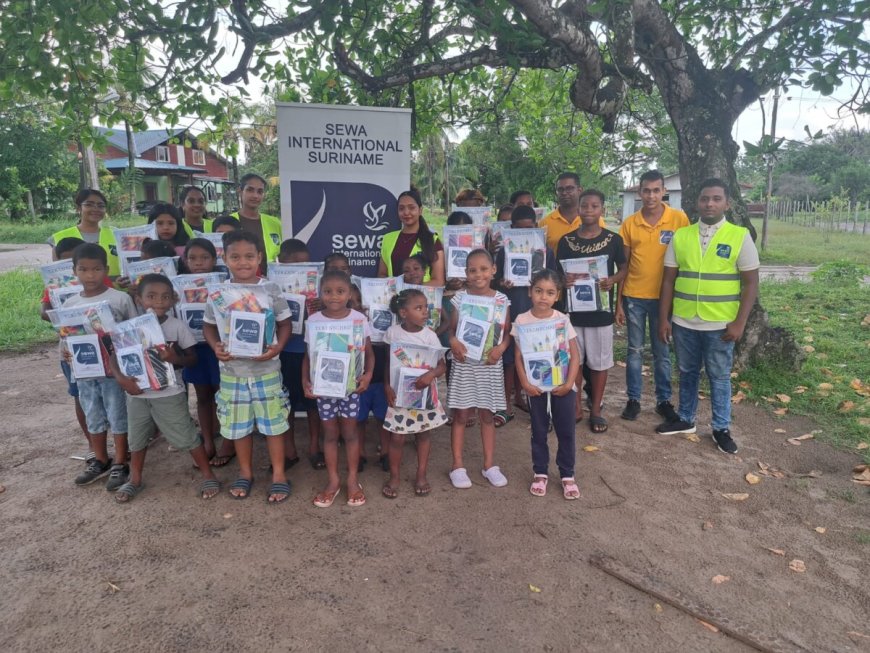 Sewa International Suriname kan dit jaar 500 schoolpakketten verdelen dankzij individuele don