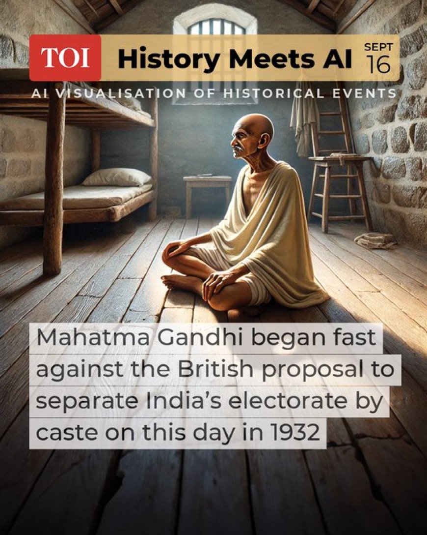 Mahatma Gandhi Begint Hongerstaking tegen Britse Kastevoorstel