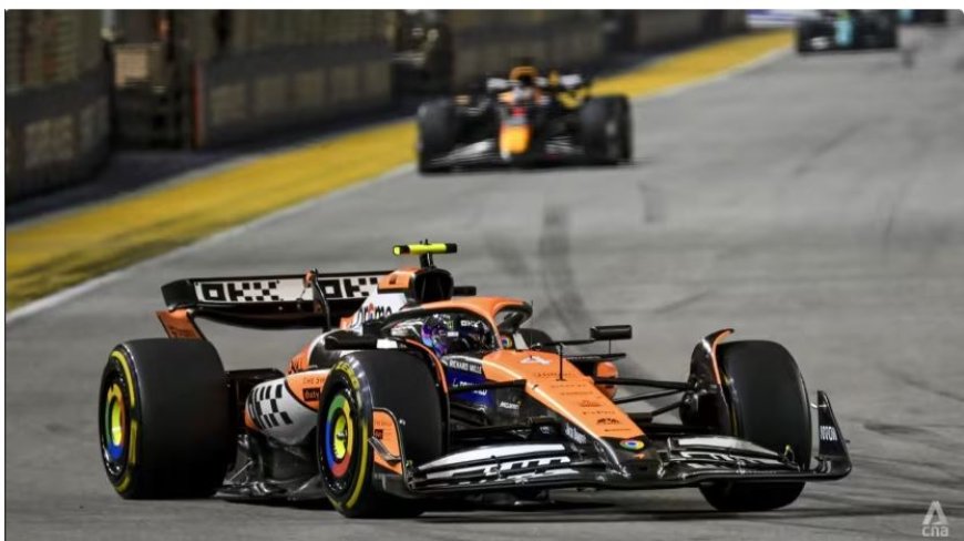 McLaren’s Lando Norris Wint Singapore Grand Prix en Verkleint F1 Titelstrijd