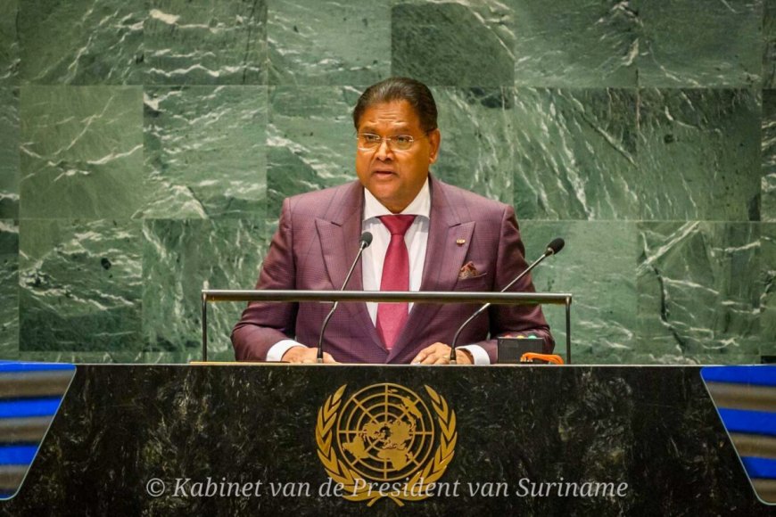 President Santokhi roept op tot actie tijdens VN Summit of the Future in New York