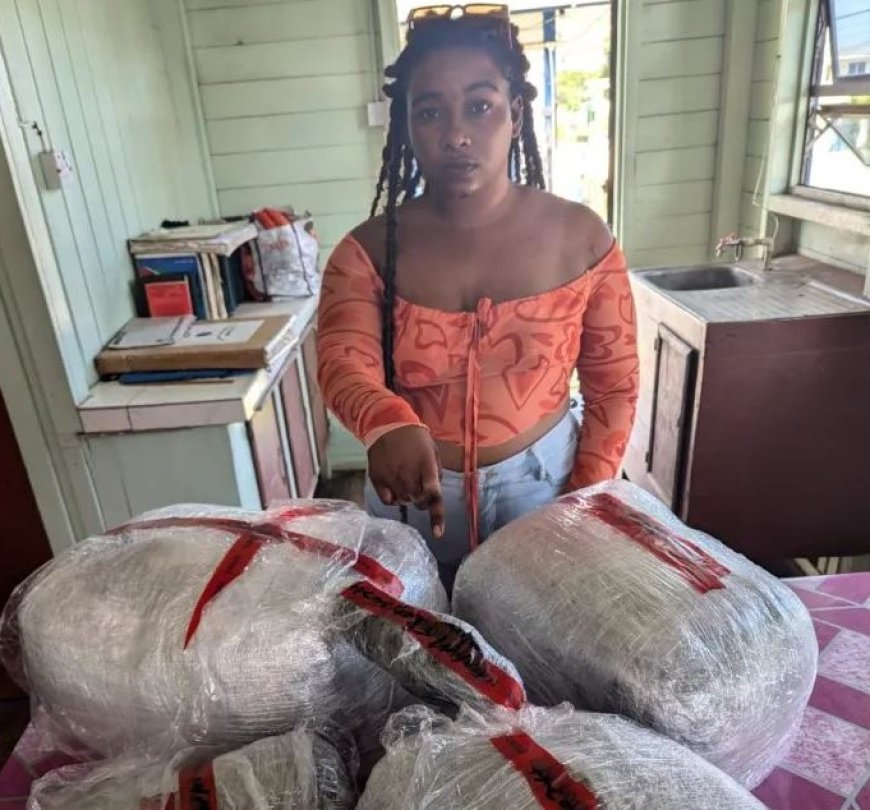 Radio host aangehouden in Guyana met ruim 14 kilo marihuana in haar auto