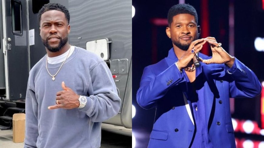 Usher confronteert Kevin Hart tijdens tour in Inglewood