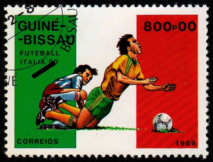 Guinee-Bissau: FIFA Wereldkampioenschap 1990 in Italië. Uitgegeven op 14-08-1989 in een set v