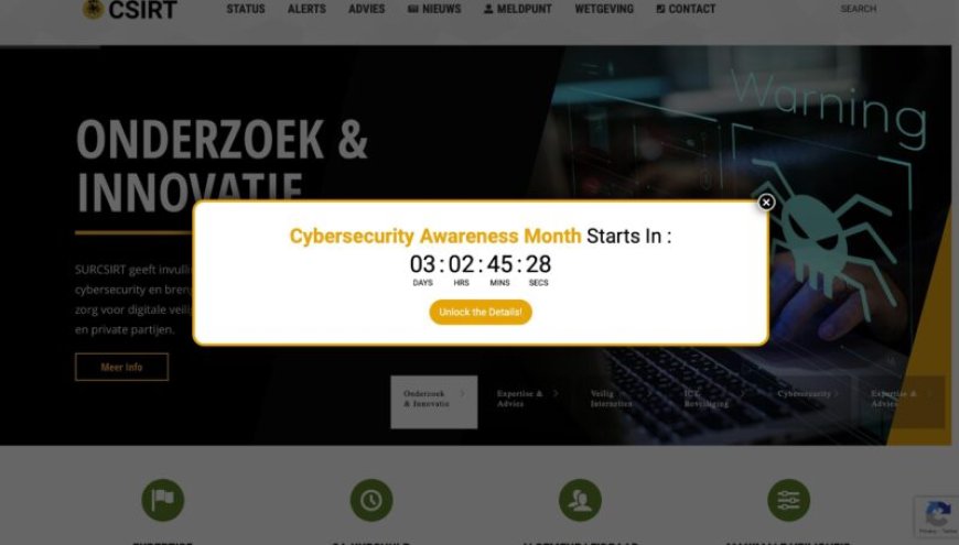 SUR-CSIRT lanceert Cyber Security Awareness Maand