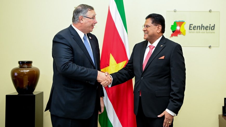 Suriname bekrachtigt historische overeenkomst, investering van meer dan US$ 10 miljard