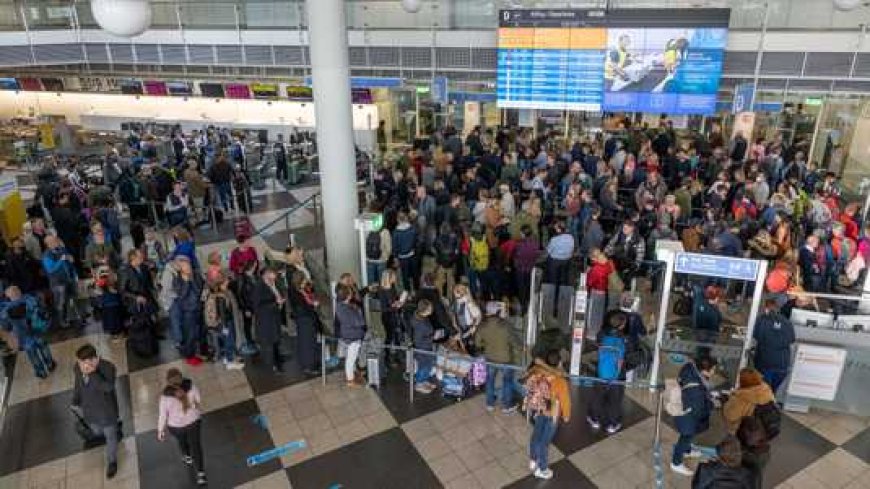 Complete chaos op luchthaven München