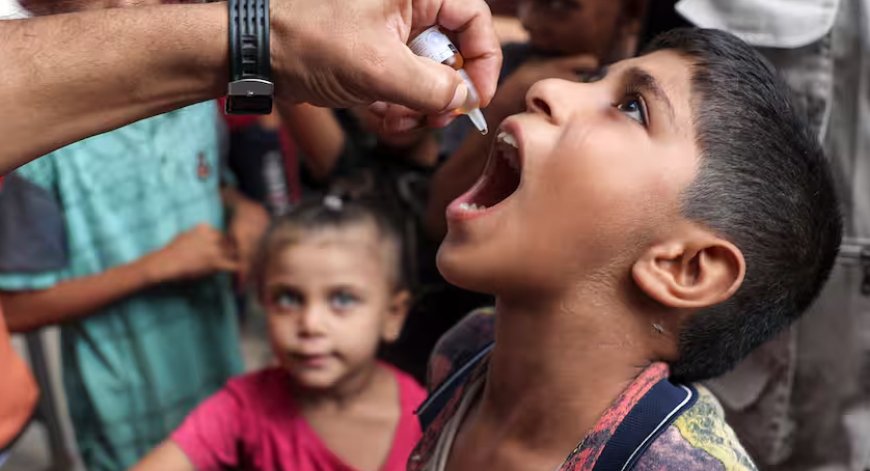 Unicef kondigt tweede vaccinatieronde tegen polio in Gaza aan