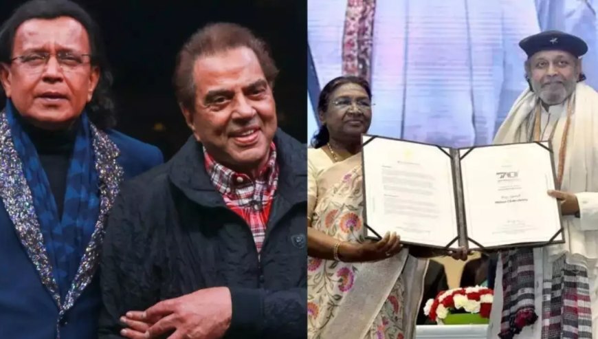 Mithun Chakraborty ontvangt ‘Dadasaheb Phalke Award’ – Dharmendra feliciteert Mithun hartelij