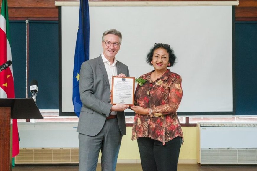 EU huldigt Surinaamse activiste Sheila Ketwaru-Nurmohamed met Human Rights Award