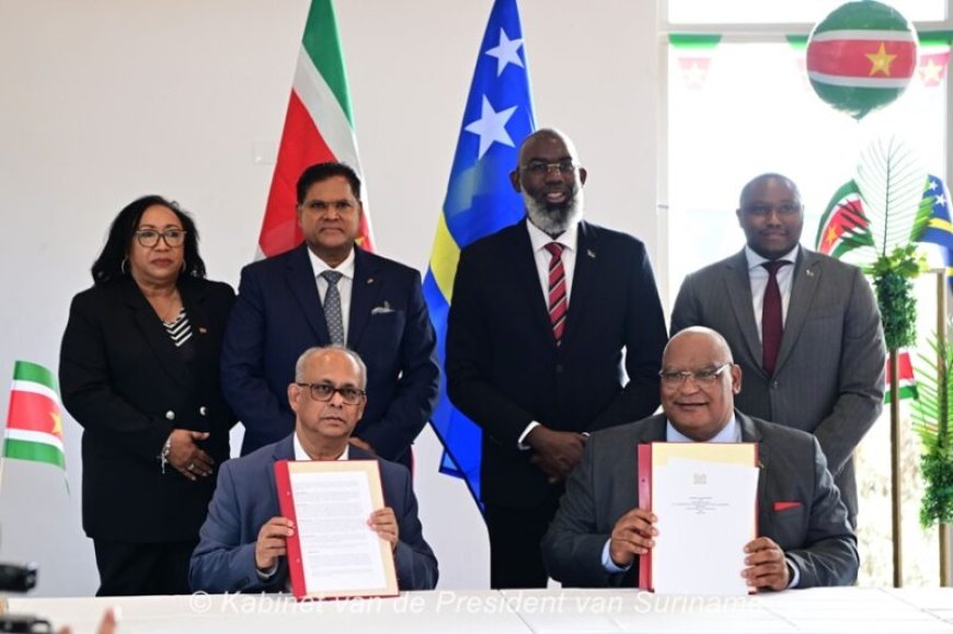 Suriname en Curaçao ondertekenen overeenkomst voor intensievere handelssamenwerking