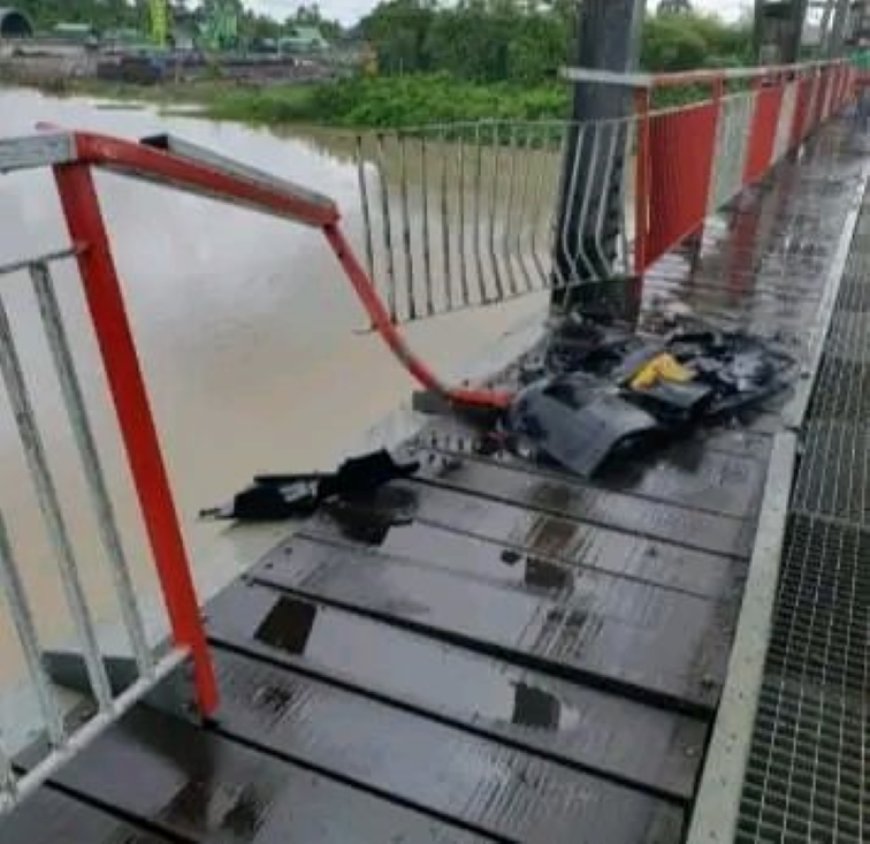 Onveilige situatie na aanrijding op Henarbrug 