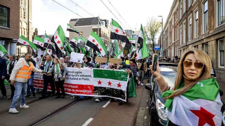 Syrische gemeenschap demonstreert in Den Haag tegen kabinetsplannen