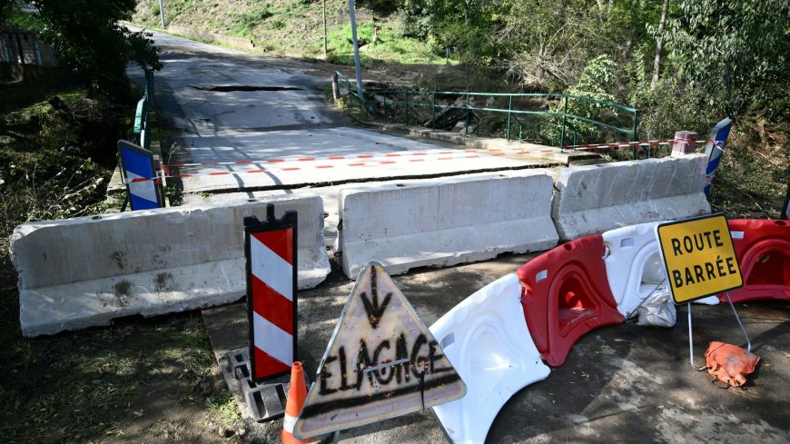 Honderden mensen vast in Frans dorp na instorten brug