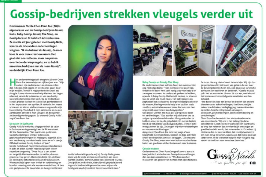 Advertorial: Gossip-bedrijven strekken vleugels verder uit