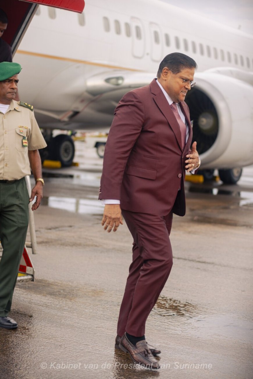 President Santokhi terug in Suriname na succesvolle missie