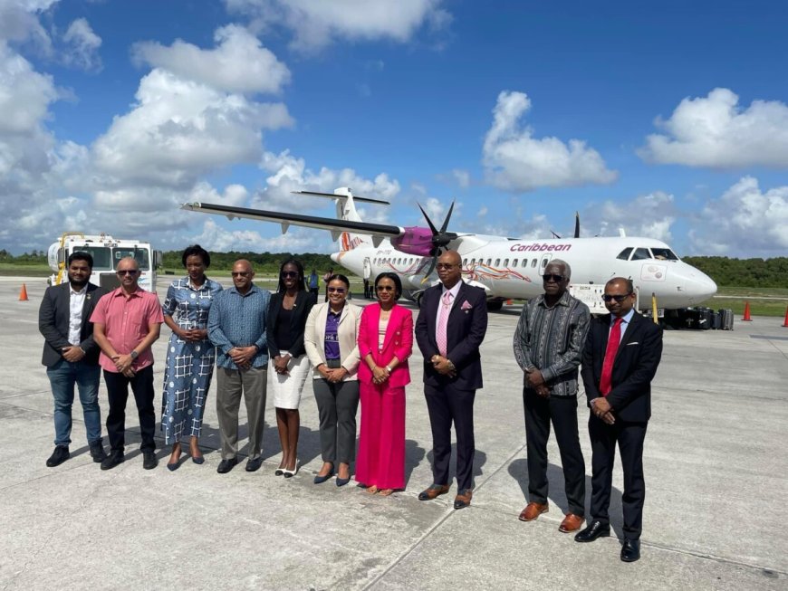 Caribbean Airlines Start Inaugurele Vlucht van Guyana naar Suriname**