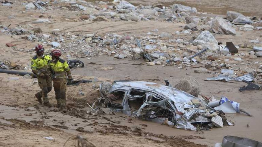 Code rood door hevige regenval Valencia