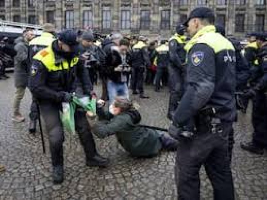 Politie arresteert tientallen demonstranten bij verboden protest op de Dam