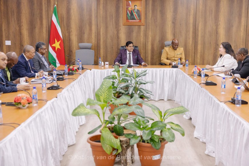 IMF-delegatie en president bespreken voortgang herstelprogramma