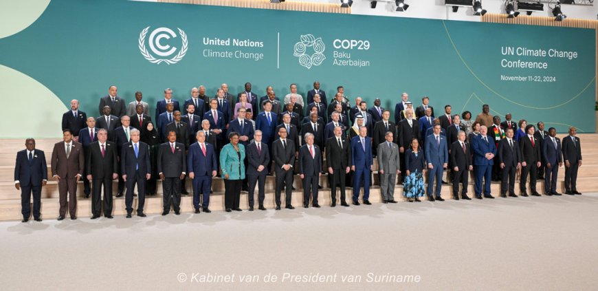 President Santokhi zet Surinaamse standpunten uiteen op COP29