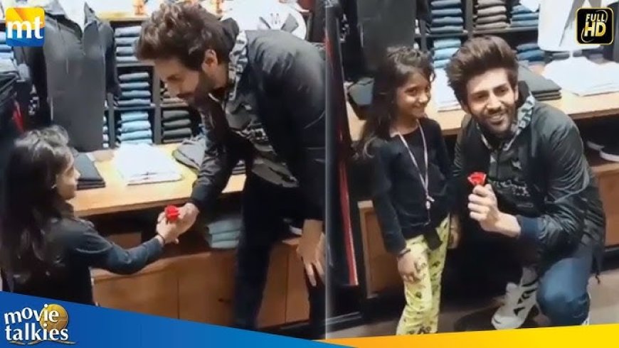 Kartik Aaryan viert Kinderdag met jonge fans