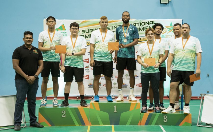 Suriname behaalt zeven medailles tijdens Suriname International Badminton Toernooi