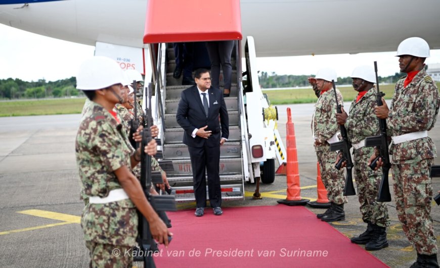 President Santokhi terug in Suriname na belangrijke VN-Klimaattop COP29