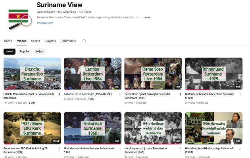 Suriname op Youtube!