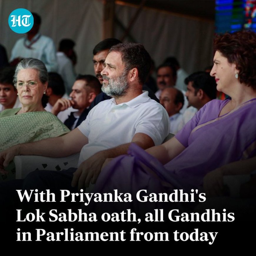 Priyanka Gandhi Legt Eed af als Lok Sabha-lid; Alle Gandhi’s in Parlement